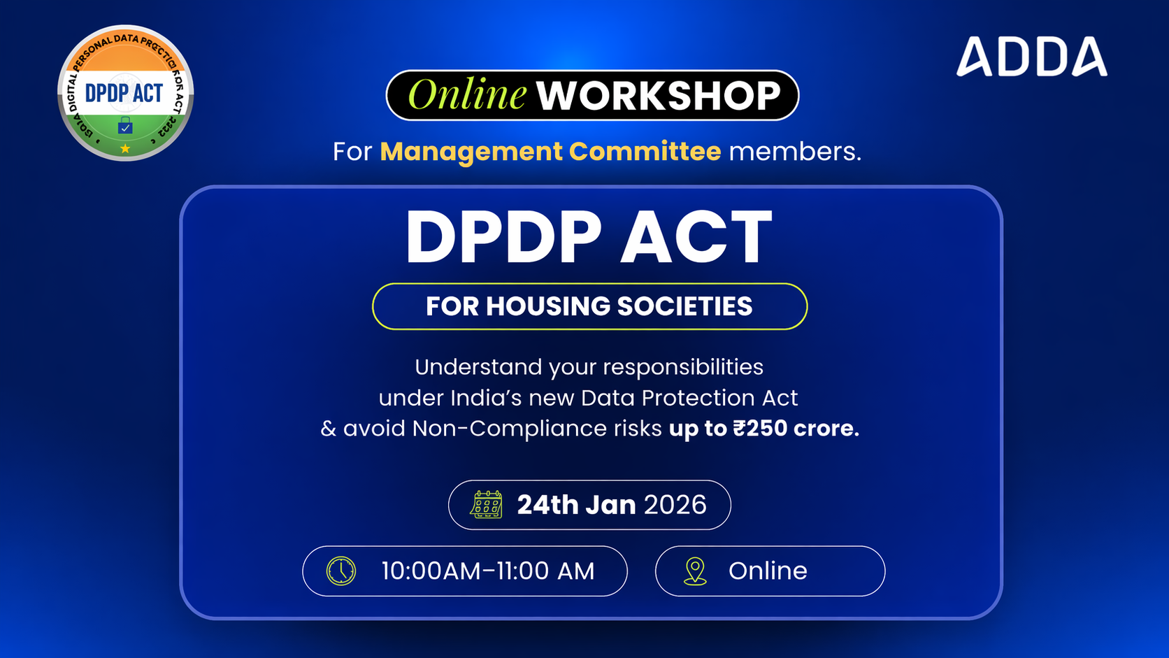DPDP Act Awareness Workshop for Housing Societies