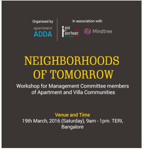 Neighborhoods of Tomorrow Workshop with Mindtree Ltd